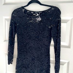 Long sleeve lace dress